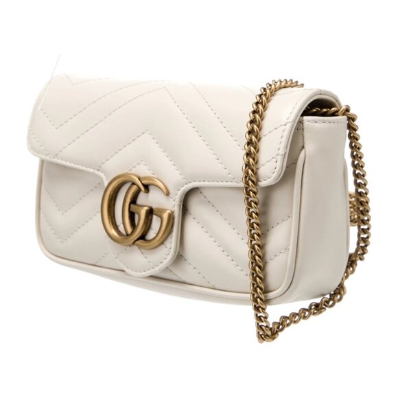 Authentic Gucci Marmont Matellase Quilted Leather Super Mini Bag - Picture 2 of 4